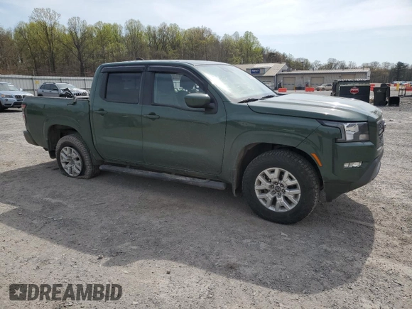 2022 Nissan Frontier SV with VIN 1N6ED1EKXNN605404, listed as a Copart auction lot 53583465 with 59,438 mi miles and Salvage title. Bid and sale history available at DreamBid. Image 4.
