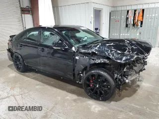 2022 Cadillac CT4-V with VIN 1G6DH5RLXN0112285, listed as a Copart auction lot 52900265 with Not Provided miles and Salvage Title. Bid and sale history available at DreamBid. Image 4.