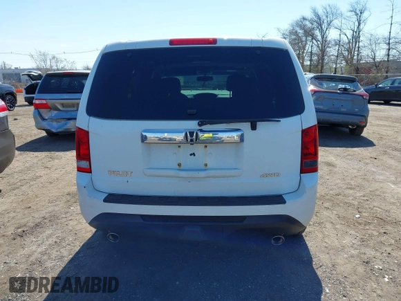 2013 Honda Pilot EX-L with VIN 5FNYF4H5XDB075692, listed as a IAAI auction lot 42073807 with 154,824 mi miles and . Bid and sale history available at carsss.com. Image 16.