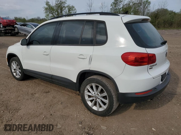 2018 Volkswagen Tiguan with VIN WVGBV7AX9JK000577, listed as a Copart auction lot 55118265 with 159,763 mi miles and Clean Title. Bid and sale history available at DreamBid. Image 2.