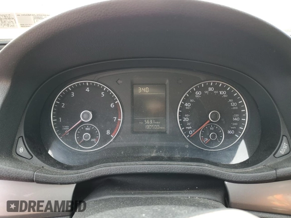 2012 Volkswagen Passat S with VIN 1VWAP7A39CC006994, listed as a Copart auction lot 59268465 with 180,500 mi miles and Salvage title. Bid and sale history available at DreamBid. Image 9.
