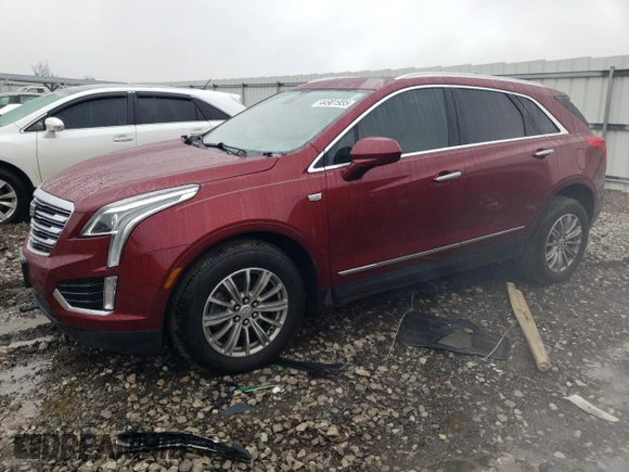 2017 Cadillac XT5 Luxury FWD with VIN 1GYKNBRS1HZ261102, listed as a Copart auction lot 44901935 with 76,582 mi miles and Salvage Title. Bid and sale history available at carsss.com. Image 1.