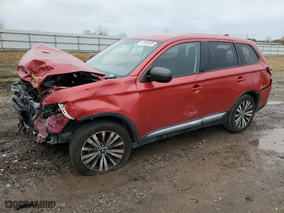 2019 Mitsubishi Outlander ES with VIN JA4AD2A33KZ032298, listed as a Copart auction lot 42682695 with 69,852 mi miles and Salvage Title. Bid and sale history available at carsss.com. Image 1.