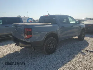 2024 Ford Ranger XLT with VIN 1FTER4GH9RLE15232, listed as a Copart auction lot 76024594 with 3,880 mi miles and Salvage Title. Bid and sale history available at carsss.com. Image 3.