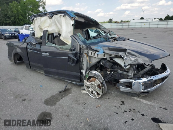 2016 Ford F-150 XLT with VIN 1FTEW1C86GFA28744, listed as a Copart auction lot 55094845 with 23,586 mi miles and Salvage title. Bid and sale history available at DreamBid. Image 4.