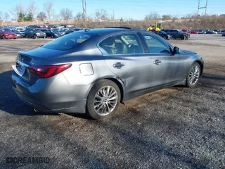 2018 Infiniti Q50 3.0t SPORT with VIN JN1EV7AR4JM437509, listed as a IAAI auction lot 41856195 with 127,473 mi miles. Bid and sale history available at carsss.com. Image 4.