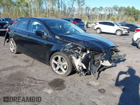 2016 Ford Fusion S with VIN 3FA6P0G70GR375847, listed as a IAAI auction lot 41818306 with 74,565 mi miles. Bid and sale history available at carsss.com. Image 1.