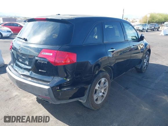 2007 Acura MDX with VIN 2HNYD28247H500333, listed as a IAAI auction lot 41891767 with 205,639 mi miles. Bid and sale history available at carsss.com. Image 4.