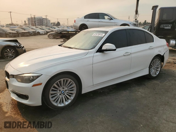 2013 BMW 3 Series 328i with VIN WBA3C1G51DNR46397, listed as a Copart auction lot 87870915 with 108,012 mi miles and Salvage Title. Bid and sale history available at carsss.com. Image 1.