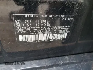 2017 Subaru Legacy Sport with VIN 4S3BNAS6XH3052344, listed as a Copart auction lot 41717823 with 40,263 mi miles. Bid and sale history available at carsss.com. Image 12.