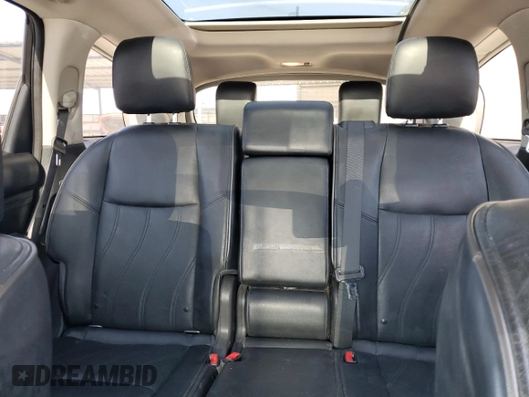 2013 Infiniti JX35 with VIN 5N1AL0MM9DC307014, listed as a Copart auction lot 55523725 with 225,160 mi miles and Salvage Title. Bid and sale history available at DreamBid. Image 10.