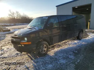 2008 Chevrolet Express Passenger z VIN 1GAHG39K581166937, wystawiony jako Copart lot #42191565 z przebiegiem 202 386 mil mil oraz Szkoda całkowita • Salvage title. Historia ofert i sprzedaży dostępna na DreamBid. Obrazek 1.