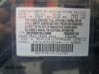 2021 Nissan Kicks S z VIN 3N1CP5BV1ML516989, wystawiony jako Copart lot #54673755 z przebiegiem 88 617 mil mil oraz Szkoda całkowita • Salvage title. Historia ofert i sprzedaży dostępna na DreamBid. Obrazek 14.