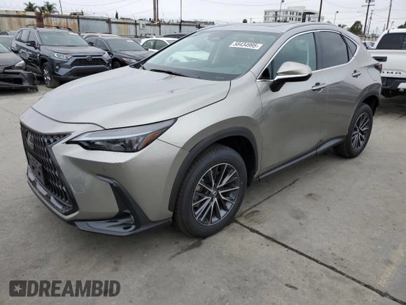 2025 Lexus NX 350 Premium with VIN 2T2GGCEZ8SC060289, listed as a Copart auction lot 58434995 with 13,767 mi miles and Salvage title. Bid and sale history available at DreamBid. Image 1.