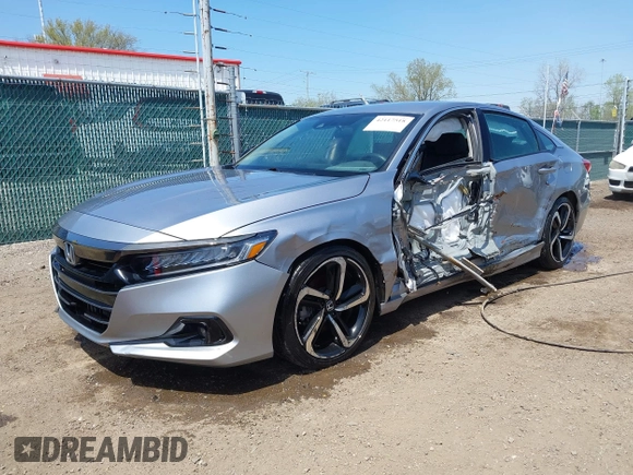 2022 Honda Accord Sedan Sport SE with VIN 1HGCV1F43NA080895, listed as a IAAI auction lot 42117518 with 39,519 mi miles. Bid and sale history available at carsss.com. Image 17.