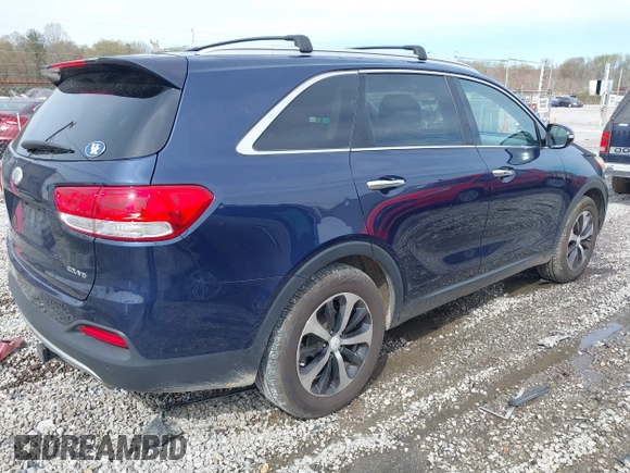 2017 Kia Sorento EX V6 with VIN 5XYPH4A55HG301314, listed as a IAAI auction lot 41858727 with 115,150 mi miles. Bid and sale history available at carsss.com. Image 4.