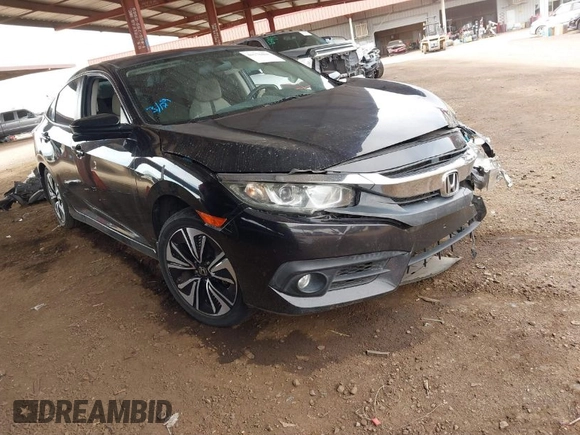2017 Honda Civic Sedan EX-T with VIN 19XFC1F39HE028956, listed as a IAAI auction lot 41778460 with 57,216 mi miles. Bid and sale history available at carsss.com. Image 1.