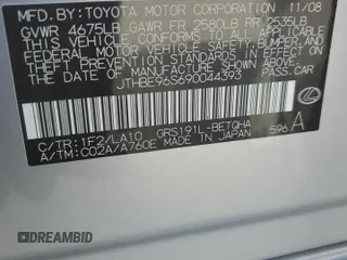 2009 Lexus GS 350 z VIN JTHBE96S690044393, wystawiony jako Copart lot #50384645 z przebiegiem 49 262 mil mil oraz Szkoda całkowita • Salvage title. Historia ofert i sprzedaży dostępna na DreamBid. Obrazek 15.