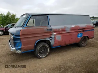 1962 Chevrolet Chevy Van z VIN 2R125S107554, wystawiony jako Copart lot #65285364 z przebiegiem 12 862 mil mil oraz Czysty tytuł • Clean title. Historia ofert i sprzedaży dostępna na DreamBid. Obrazek 1.