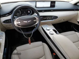 2022 Genesis GV70 2.5T with VIN KMUMADTB3NU035485, listed as a Copart auction lot 51646545 with 70,429 mi miles and Salvage Title. Bid and sale history available at DreamBid. Image 8.