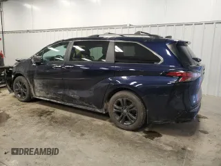 2024 Toyota Sienna XSE z VIN 5TDDSKFC2RS117341, wystawiony jako Copart lot #46500865 z przebiegiem 14 637 mil mil oraz Szkoda całkowita • Salvage title. Historia ofert i sprzedaży dostępna na DreamBid. Obrazek 2.