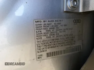 2018 Audi Q7 Premium with VIN WA1AHAF79JD009033, listed as a Copart auction lot 84053284 with 68,154 mi miles and Salvage title. Bid and sale history available at DreamBid. Image 15.