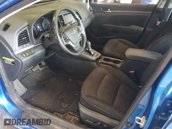 2017 Hyundai Elantra SE with VIN 5NPD84LF9HH138751, listed as a Copart auction lot 54391665 with 87,359 mi miles and Non repairable. Bid and sale history available at DreamBid. Image 7.
