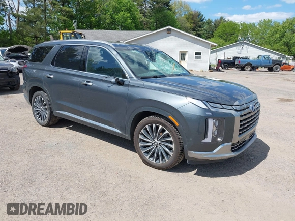 2023 Hyundai Palisade Calligraphy z VIN KM8R7DGE5PU499257, wystawiony jako IAAI lot #42231889 z przebiegiem 90 714 mil mil oraz . Historia ofert i sprzedaży dostępna na DreamBid. Obrazek 1.