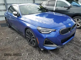 2022 BMW 2 Series M240i xDrive with VIN 3MW53CM09N8C50310, listed as a Copart auction lot 49436413 with 18,687 mi miles. Bid and sale history available at carsss.com. Image 4.