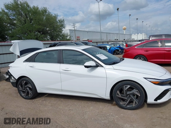 2024 Hyundai Elantra Limited with VIN KMHLP4DG5RU703294, listed as a IAAI auction lot 42137078 with 24,013 mi miles and . Bid and sale history available at DreamBid. Image 14.