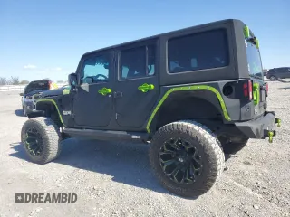 2017 Jeep Wrangler Unlimited Sport with VIN 1C4BJWDG0HL616663, listed as a Copart auction lot 53261995 with 80,356 mi miles and Salvage title. Bid and sale history available at DreamBid. Image 2.