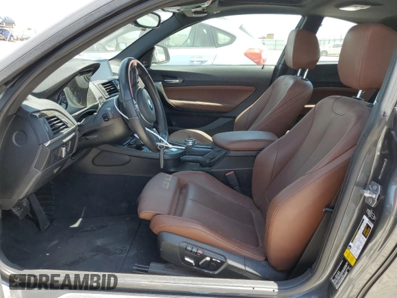 2015 BMW 2 Series M235i with VIN WBA1J7C55FV253647, listed as a Copart auction lot 60231395 with 57,639 mi miles and Salvage title. Bid and sale history available at DreamBid. Image 7.