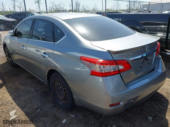 2013 Nissan Sentra SV with VIN 3N1AB7AP8DL789447, listed as a IAAI auction lot 42070615 with 122,262 mi miles. Bid and sale history available at carsss.com. Image 3.