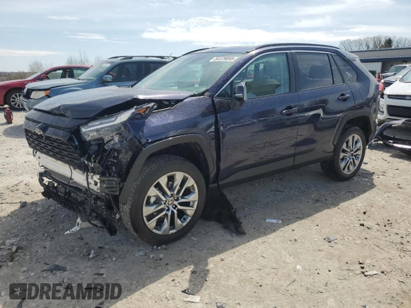 2023 Toyota RAV4 XLE Premium with VIN 2T3A1RFV2PW399766, listed as a Copart auction lot 54129895 with 18,238 mi miles and Salvage title. Bid and sale history available at DreamBid. Image 1.