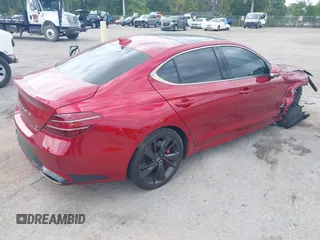 2023 Genesis G70 3.3T z VIN KMTG54TE8PU108661, wystawiony jako IAAI lot #42092600 z przebiegiem 35 992 mil mil oraz . Historia ofert i sprzedaży dostępna na DreamBid. Obrazek 4.