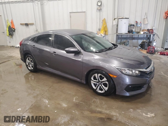 2017 Honda Civic Sedan LX with VIN 19XFC2F53HE212863, listed as a Copart auction lot 44610035 with 103,360 mi miles and Salvage Title. Bid and sale history available at carsss.com. Image 4.