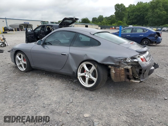 2003 Porsche 911 with VIN WP0AA29983S622403, listed as a Copart auction lot 61023595 with 155,938 mi miles and Salvage title. Bid and sale history available at DreamBid. Image 2.