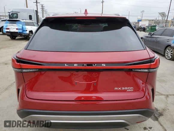 2023 Lexus RX with VIN 2T2BBMCA9PC014179, listed as a Copart auction lot 55597415 with 9,525 mi miles and Salvage Title. Bid and sale history available at carsss.com. Image 6.