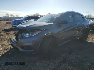 2022 Honda HR-V Sport with VIN 3CZRU6H10NM750668, listed as a Copart auction lot 48776095 with 29,058 mi miles and Salvage Title. Bid and sale history available at carsss.com. Image 1.