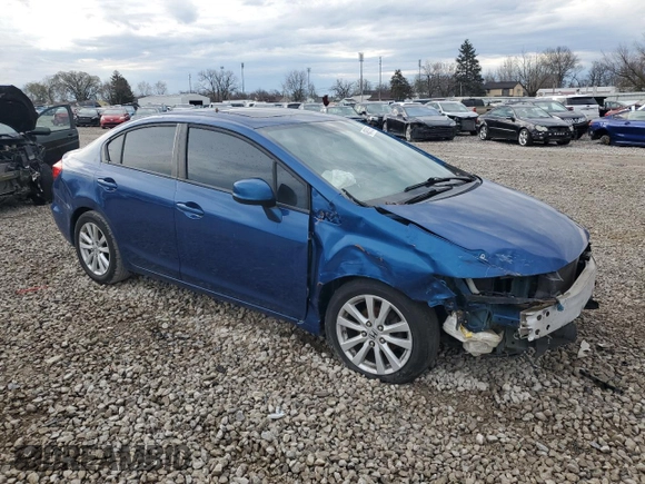 2012 Honda Civic EX with VIN 19XFB2F89CE002130, listed as a Copart auction lot 48515155 with 190,416 mi miles and Salvage Title. Bid and sale history available at DreamBid. Image 4.