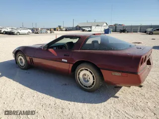 1986 Chevrolet Corvette with VIN 1G1YY0789G5118657, listed as a Copart auction lot 77743794 with 97,673 mi miles and Salvage Title. Bid and sale history available at carsss.com. Image 2.