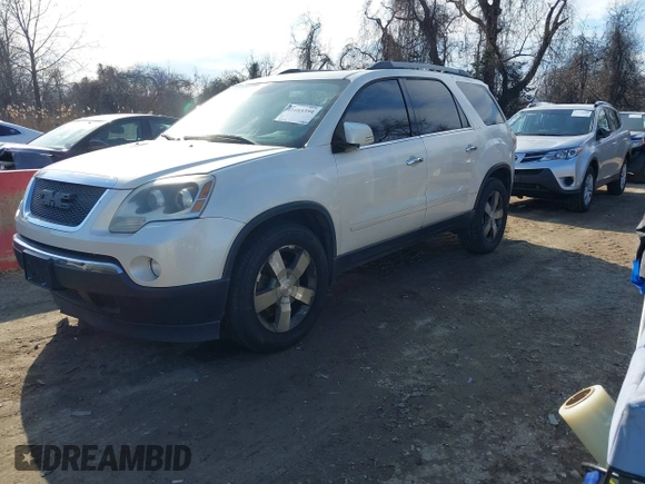 2011 GMC Acadia SLT2 with VIN 1GKKVSED1BJ184190, listed as a IAAI auction lot 41685394 with 211,742 mi miles. Bid and sale history available at carsss.com. Image 2.