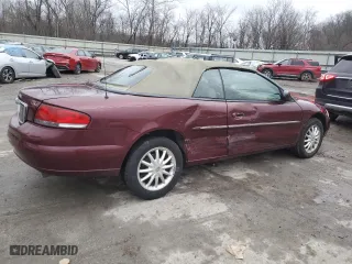 2002 Chrysler Sebring LXi with VIN 1C3EL55R32N250408, listed as a Copart auction lot 86005624 with 110,238 mi miles and Salvage Title. Bid and sale history available at carsss.com. Image 3.