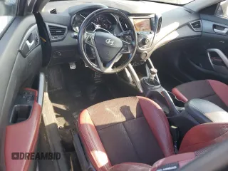 2015 Hyundai Veloster Turbo with VIN KMHTC6AE1FU222528, listed as a Copart auction lot 53470355 with 94,019 mi miles and Salvage title. Bid and sale history available at DreamBid. Image 8.