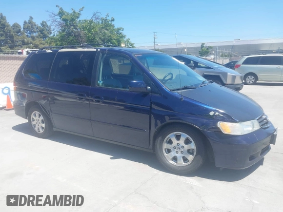 2003 Honda Odyssey EX-L z VIN 5FNRL189X3B151554, wystawiony jako IAAI lot #42297496 z przebiegiem 172 719 mil mil oraz . Historia ofert i sprzedaży dostępna na DreamBid. Obrazek 1.