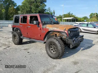 2010 Jeep Wrangler Unlimited Sahara with VIN 1J4BA5H13AL141851, listed as a Copart auction lot 63486504 with 0 mi miles and Salvage Title. Bid and sale history available at carsss.com. Image 4.