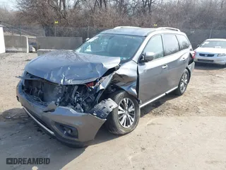 2019 Nissan Pathfinder S with VIN 5N1DR2MM6KC591691, listed as a IAAI auction lot 41803630 with 66,794 mi miles. Bid and sale history available at carsss.com. Image 6.