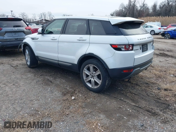 2013 Land Rover Range Rover Evoque Pure Plus with VIN SALVP2BG6DH841943, listed as a IAAI auction lot 41216638 with 122,223 mi miles. Bid and sale history available at carsss.com. Image 3.