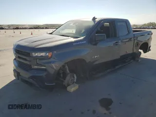 2021 Chevrolet Silverado 1500 RST with VIN 1GCPWDED5MZ392314, listed as a Copart auction lot 75276924 with 43,620 mi miles and Salvage Title. Bid and sale history available at carsss.com. Image 1.