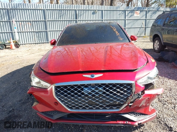 2019 Genesis G70 Advanced with VIN KMTG44LA7KU026820, listed as a IAAI auction lot 41706925 with 56,584 mi miles and . Bid and sale history available at DreamBid. Image 12.